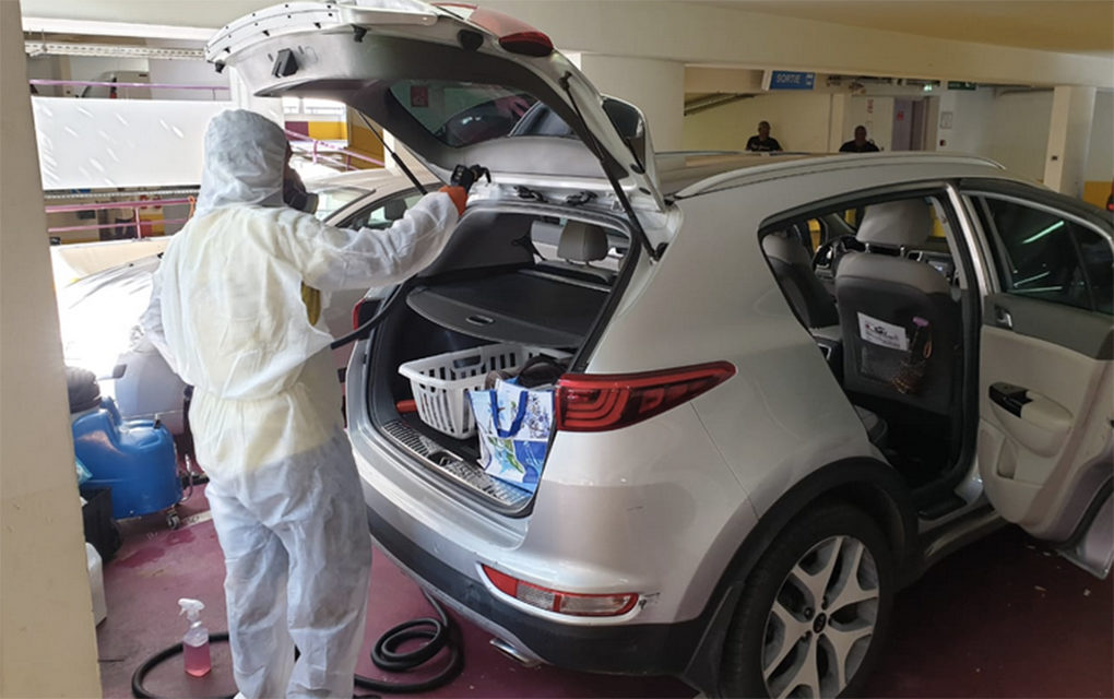 St-Denis : Les véhicules des professionnels de santé désinfectés gratuitement